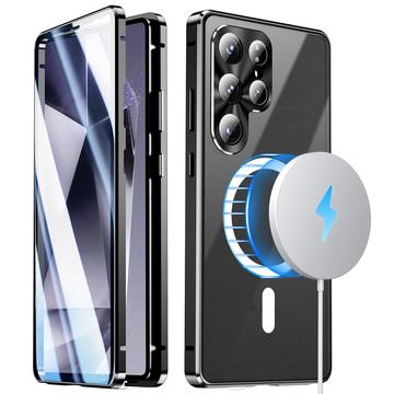 Samsung Galaxy S26 Ultra Magnetic Case with Tempered Glass Screen Protector - MagSafe Compatible - Black