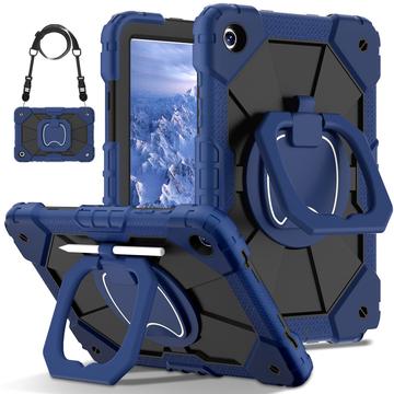 Samsung Galaxy Tab A9+ Heavy Duty 360 Case with Hand Strap - Blue