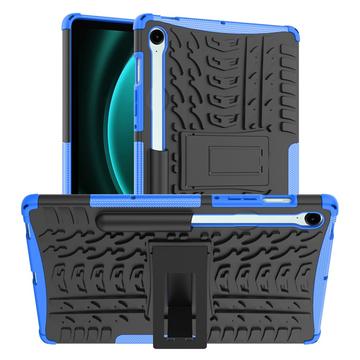 Samsung Galaxy Tab S9 FE Anti-Slip Hybrid Case with Kickstand - Blue / Black