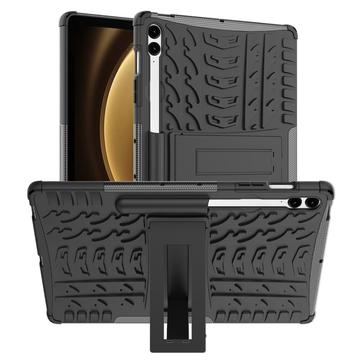 Samsung Galaxy Tab S9 FE+ Anti-Slip Hybrid Case with Kickstand - Black