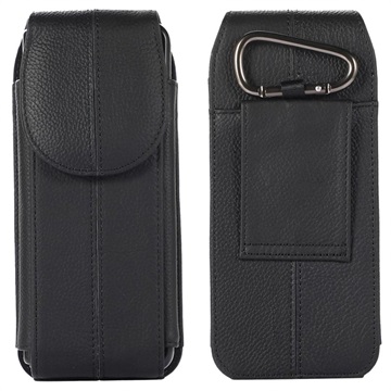 Samsung Galaxy Z Fold3 5G Vertical Holster Leather Case - Black