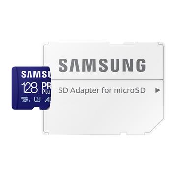 Image of Samsung PRO Plus microSD Card 128GB in Blue (MB-MD128SA/EU)