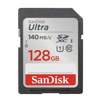 Image of SANDISK Ultra Class 10 SDXC Memory Card - 128 GB