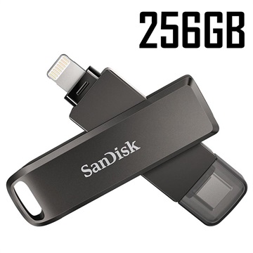 SanDisk iXpand Luxe USB-C/Lightning Flash Drive - 256GB