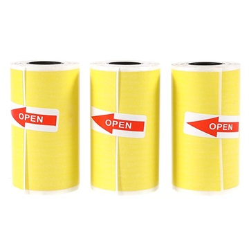 Instant Photo Thermal Paper - 3 Pcs. - Yellow