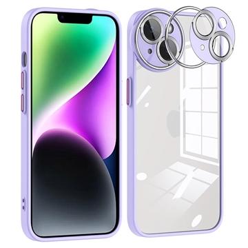 iPhone 14 Shock Absorbing Hybrid Case with Camera Protection - Light Purple