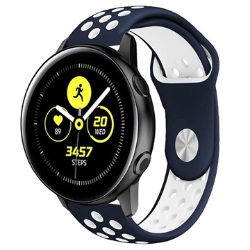 Samsung Galaxy Watch Active Silicone Band - Dark Blue / White