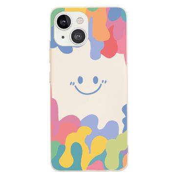 Smile Series iPhone 14 Liquid Silicone Case - Beige