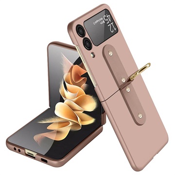 Samsung Galaxy Z Flip3 5G Case with Metal Ring - Rose Gold