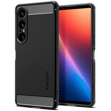 Photos - Case Spigen Sony Xperia 1 VII  Rugged Armor TPU  - Black 