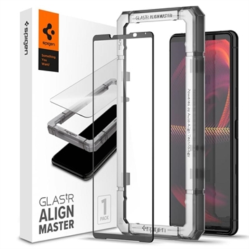 Spigen Glas.tR AlignMaster Sony Xperia 5 III Tempered Glass Screen Protector (Open Box - Excellent) - Black
