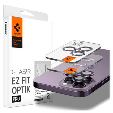 Spigen Glas.tR Ez Fit Optik Pro iPhone 14 Pro/14 Pro Max/15 Pro/15 Pro Max Camera Lens Protector - Deep Purple