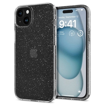 iPhone 15 Spigen Liquid Crystal Glitter Case - Transparent
