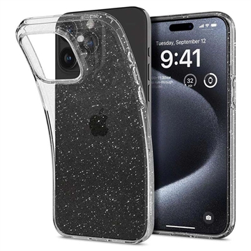 iPhone 15 Pro Max Spigen Liquid Crystal Glitter Case - Transparent