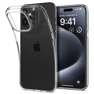 iPhone 15 Pro Spigen Liquid Crystal TPU Case - Clear