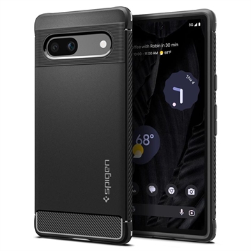 Spigen Rugged Armor Google Pixel 7a Case - Black