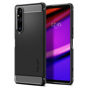 Spigen Rugged Armor Sony Xperia 1 V Case - Black