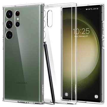 Spigen Ultra Hybrid Samsung Galaxy S23 Ultra 5G Case - Crystal Clear
