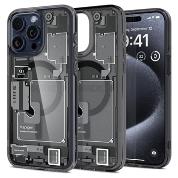 iPhone 15 Pro Max Spigen Ultra Hybrid Mag Case - Black / Zero One