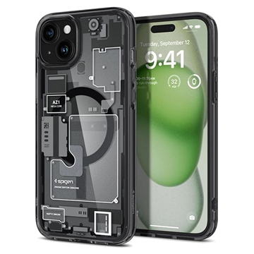 iPhone 15 Spigen Ultra Hybrid Mag Case - Zero One / Black