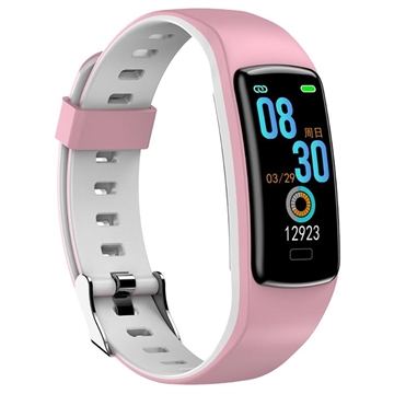 Sports Bluetooth Activity Tracker H01C (Open Box - Excellent) - Pink / Grey