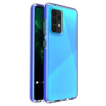 Spring Series Samsung Galaxy A52 5G, Galaxy A52s TPU Case - Clear / Dark Blue