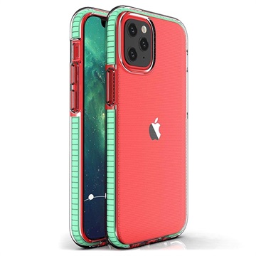 Spring Series iPhone 13 Pro TPU Case - Clear / Mint