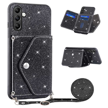 Stardust Samsung Galaxy A14 Case with Card Holder - Black