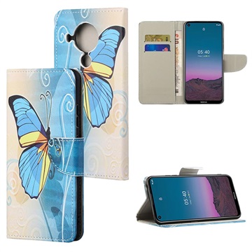 Style Series Nokia 5.4 Wallet Case - Blue Butterfly
