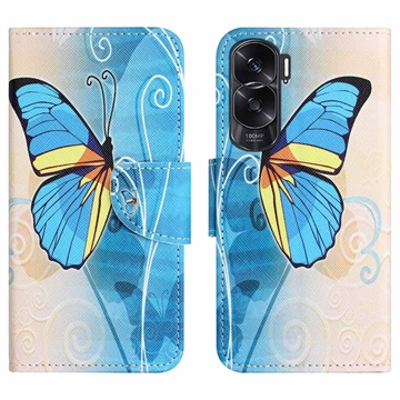 Honor 90 Lite/X50i Style Series Wallet Case - Blue Butterfly