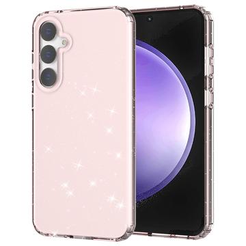 Samsung Galaxy S23 FE Stylish Glitter Series TPU Case - Pink