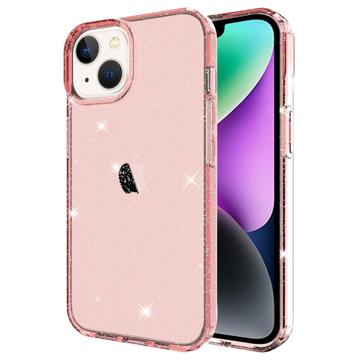 Stylish Glitter Series iPhone 14 TPU Case - Pink