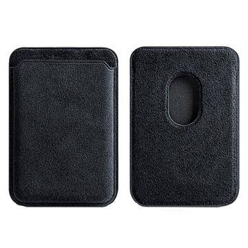 Seude iPhone 12/13/14 Series Detachable Leather Card Holder - Dark Grey