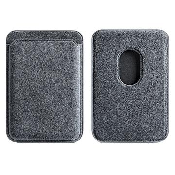 Seude iPhone 12/13/14 Series Detachable Leather Card Holder - Light Grey