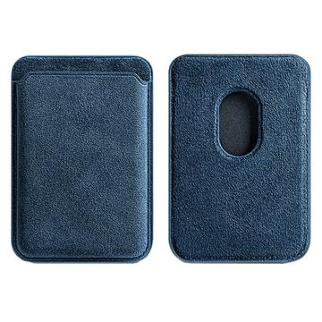 Seude iPhone 12/13/14 Series Detachable Leather Card Holder - Navy Blue