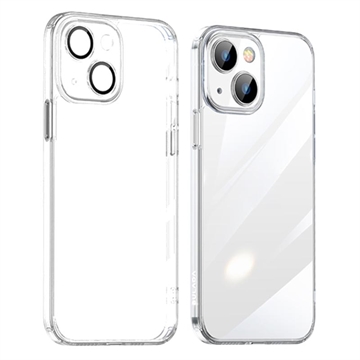 Sulada Crystal Steel iPhone 14 Plus Hybrid Case - Transparent