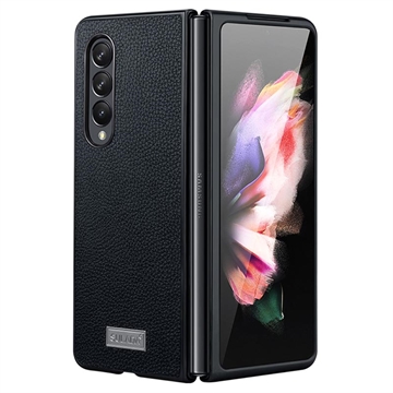 Samsung Galaxy Z Fold4 Sulada Luxury Series Hybrid Case - Black