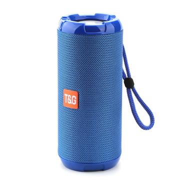 T&G TG621 Portable TWS Bluetooth Speaker TF Card FM Outdoor Waterproof Wireless Subwoofer (CE Certificated) - Blue