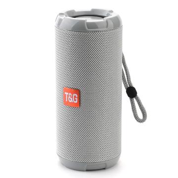 T&G TG621 Portable TWS Bluetooth Speaker TF Card FM Outdoor Waterproof Wireless Subwoofer (CE Certificated) - Grey
