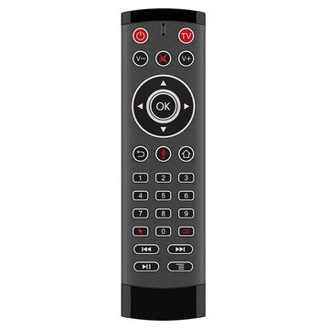T1-PRO-TV 2-Key IR Learing Function Air Mouse Smart Wireless Remote Control with Microphone for Android TV Box / Stick