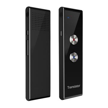 T8+ Bluetooth 40 Languages Speech Instant Translator for Travel, Learning - Black