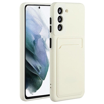 Samsung Galaxy S21 5G TPU Case with Card Holder - White