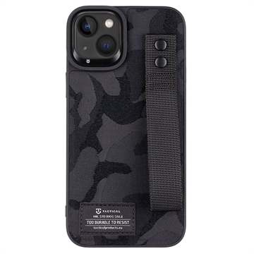 Tactical Camo Troop iPhone 14 Plus Hybrid Case - Black