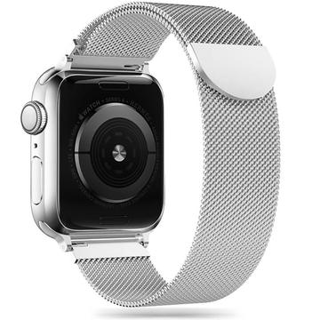 Apple Watch Ultra 2/Ultra/9/8/SE (2022)/7/SE/6/5/4 Tech-Protect Milanese Strap - 49mm/45mm/44mm/42mm - Silver