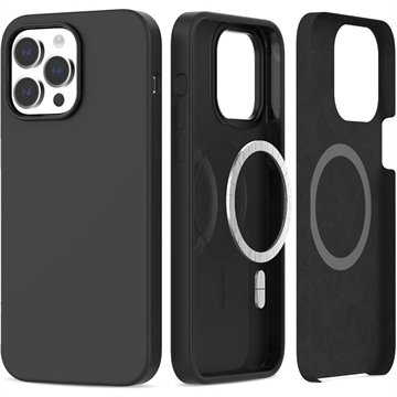 iPhone 14 Pro Max Tech-Protect Silicone MagSafe Case (Open-Box Satisfactory) - Black