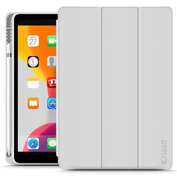 iPad 10.2 2019/2020/2021 Tech-Protect SmartCase Pen Folio Case - Light Grey
