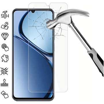 Realme C63 Tempered Glass Screen Protector - 9H, 0.3mm - Case Friendly - Clear