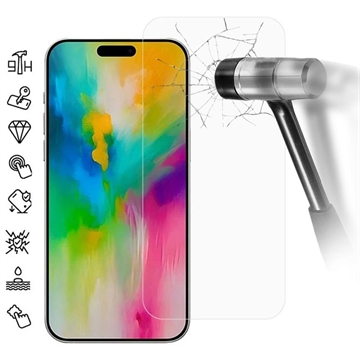 iPhone 16 Pro Tempered Glass Screen Protector - Case Friendly - Transparent