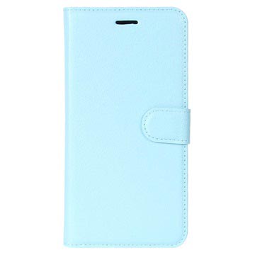 Huawei Honor 9 Textured Wallet Case - Light Blue