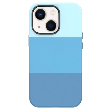 Three Shades Series iPhone 14 Plus Coated Case - Blue